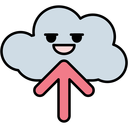 cloud uploaden Generic Outline Color icoon