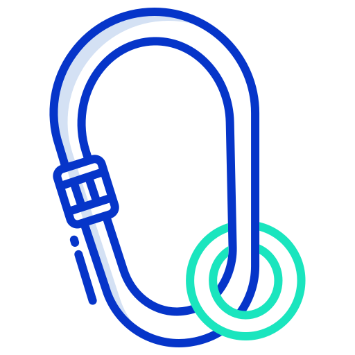 Carabiner Icongeek26 Outline Colour icon
