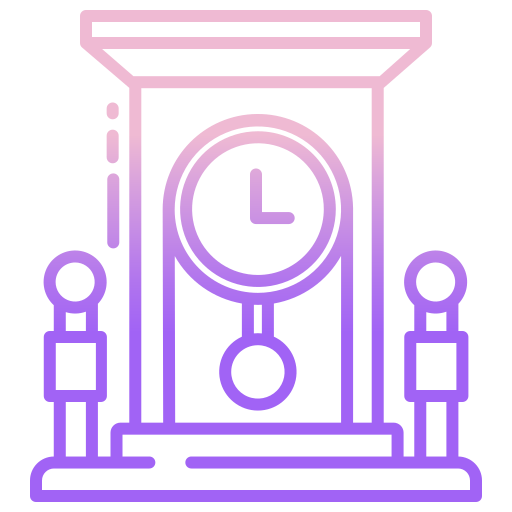 reloj cucú Icongeek26 Outline Gradient icono