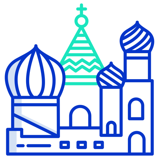 Cathedral of saint basil Icongeek26 Outline Colour icon