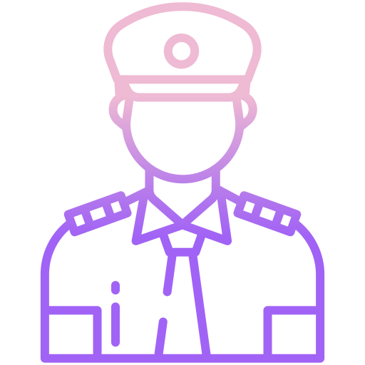 Полицейский Icongeek26 Outline Gradient иконка