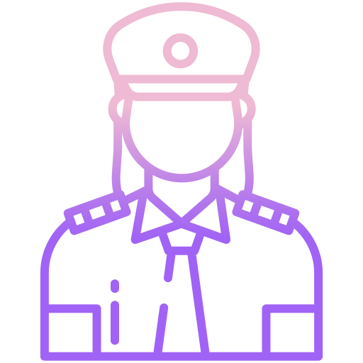 guardia de seguridad Icongeek26 Outline Gradient icono