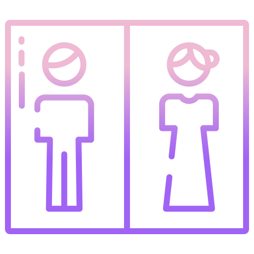 toilet Icongeek26 Outline Gradient icoon