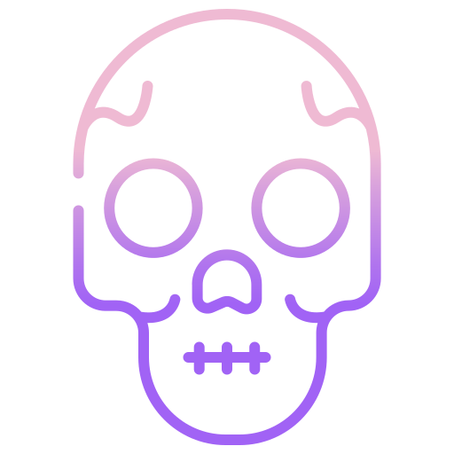 cráneo Icongeek26 Outline Gradient icono