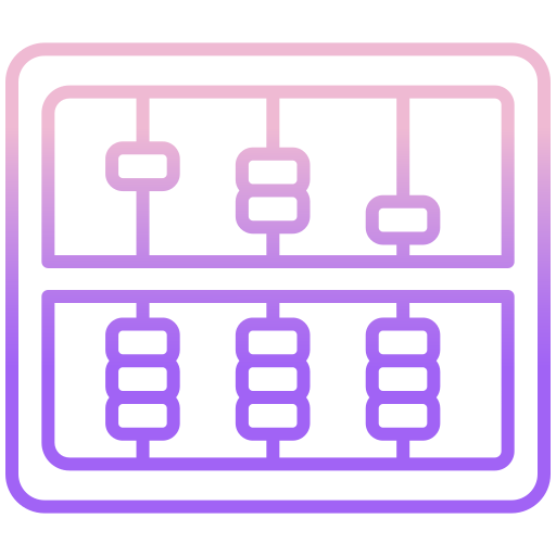 Ábaco Icongeek26 Outline Gradient Ícone