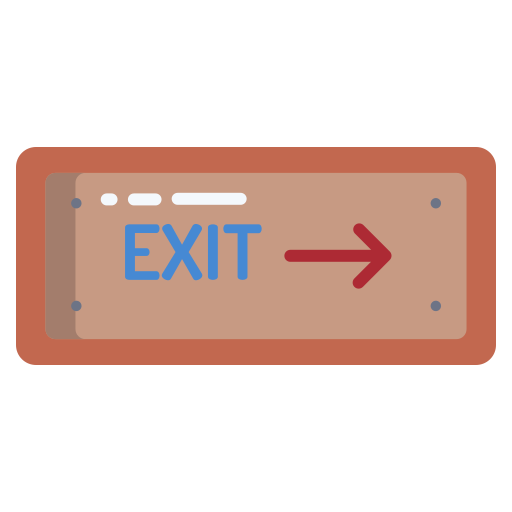 Exit Icongeek26 Flat icon
