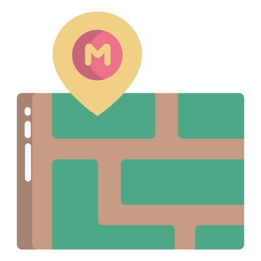 mapa ulic Icongeek26 Flat ikona