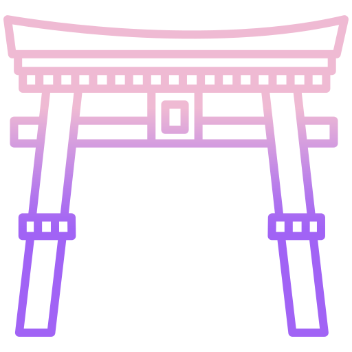 Torii gate Icongeek26 Outline Gradient icon