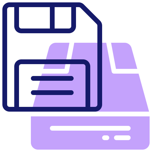 Floppy disk Inipagistudio Lineal Color icon