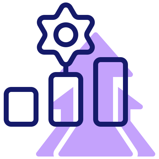 wachstumsdiagramm Inipagistudio Lineal Color icon