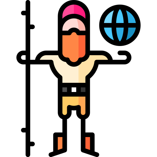 globaler nomade Puppet Characters Lineal Color icon