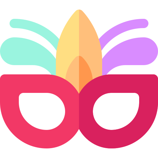 Carnival mask Basic Rounded Flat icon