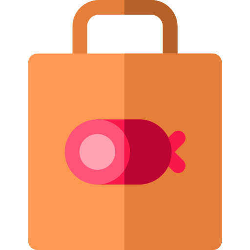 einkaufstasche Basic Rounded Flat icon