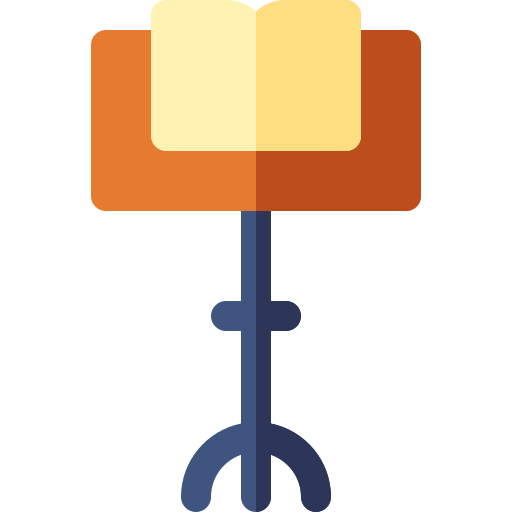 notenständer Basic Rounded Flat icon