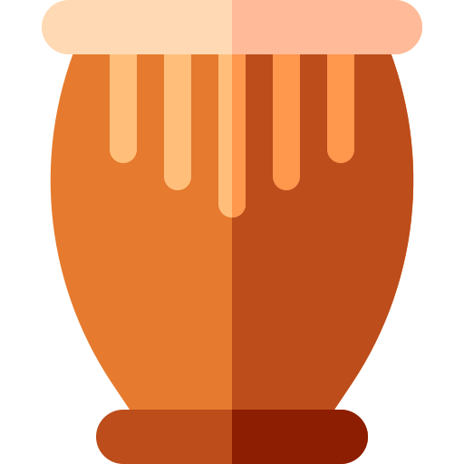 Djembe Basic Rounded Flat icon