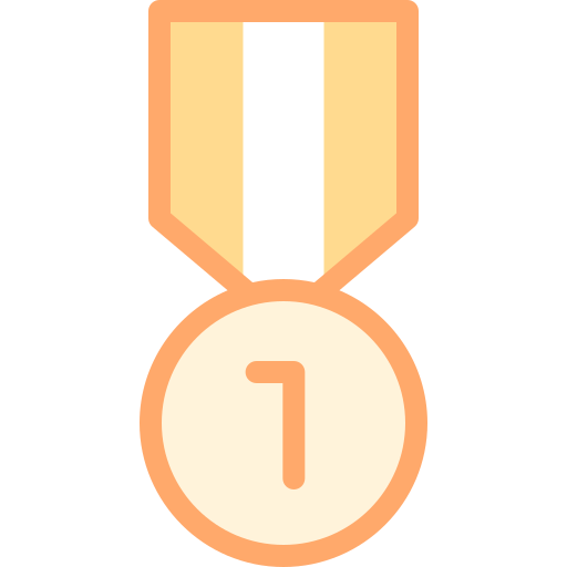 Медаль Detailed color Lineal color иконка