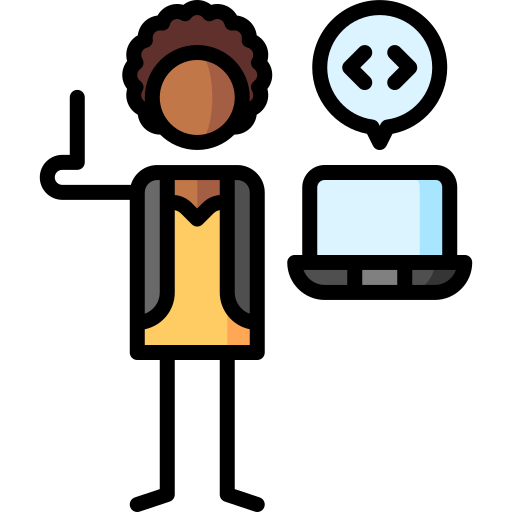 Digital nomad Puppet Characters Lineal Color icon