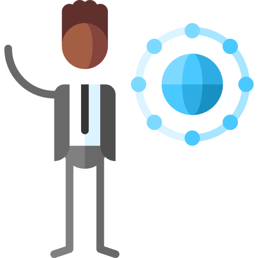 Network Puppet Characters Flat icon