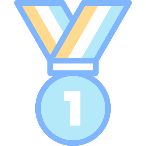 Medal Detailed color Lineal color icon