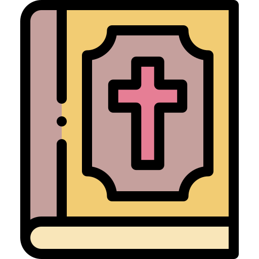 聖書 Detailed Rounded Lineal color icon
