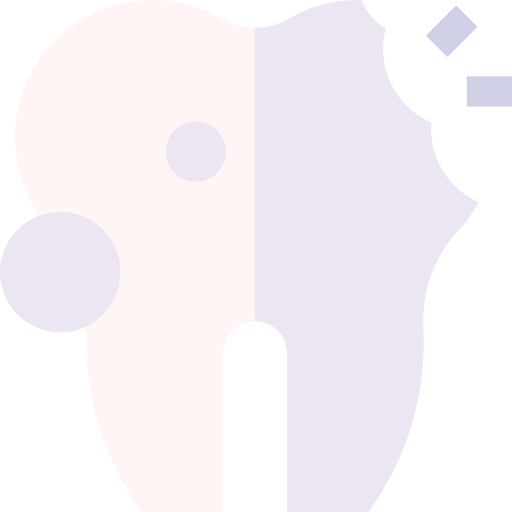 diente quebrado Basic Straight Flat icono
