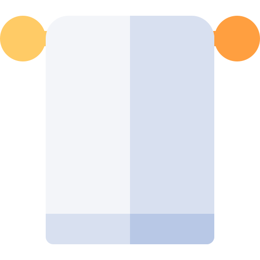handdoekenrek Basic Rounded Flat icoon