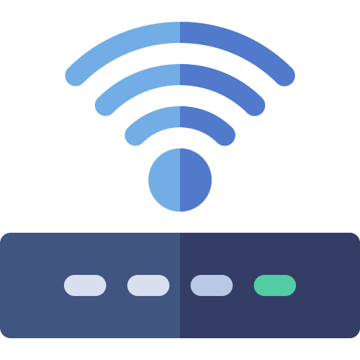 wifi verbinding Basic Rounded Flat icoon