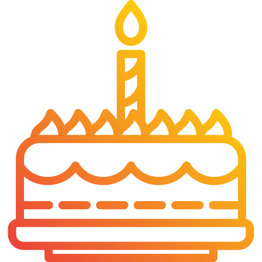 Birthday cake Generic Gradient icon