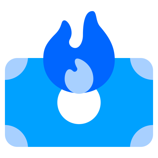 Overspend Generic Blue icon