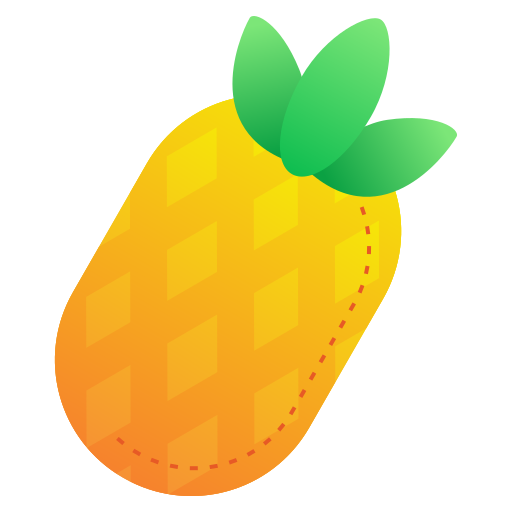 ananas Generic Flat Gradient icoon