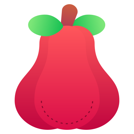 roze appel Generic Flat Gradient icoon