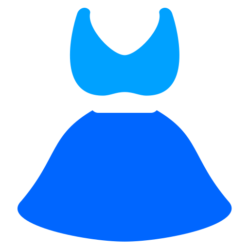 langes kleid Generic Blue icon
