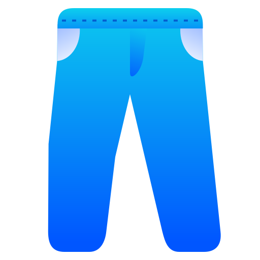 niebieskie dżinsy Generic Flat Gradient ikona