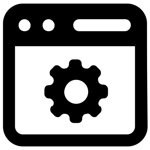 webontwikkeling Generic Glyph icoon