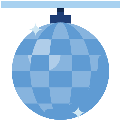 bola de disco Generic Blue icono