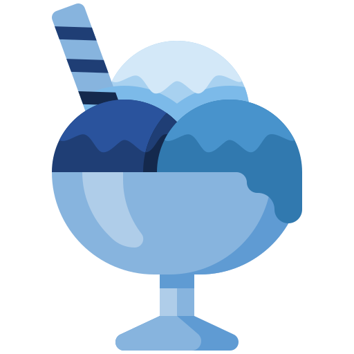 Ice cream Generic Blue icon