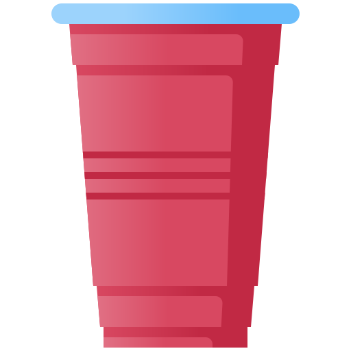 プラスチックカップ Generic Flat Gradient icon