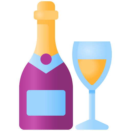 szampan Generic Flat Gradient ikona