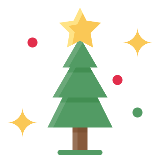 árbol de navidad Generic Flat icono