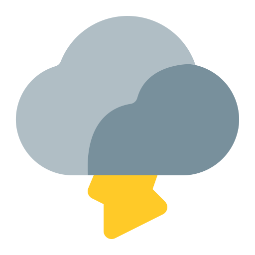 Thunderstorm Generic Flat icon