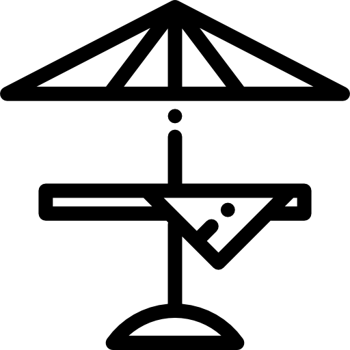 야외 테이블 Detailed Rounded Lineal icon