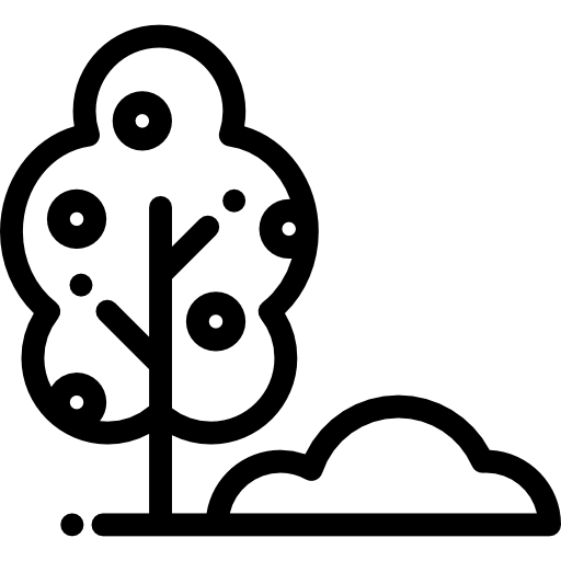Дерево Detailed Rounded Lineal иконка