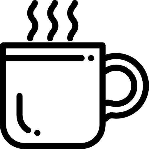 커피 Detailed Rounded Lineal icon