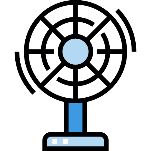 wentylator Detailed Straight Lineal color ikona
