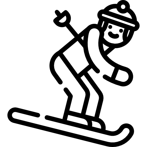 스키 타기 Special Lineal icon