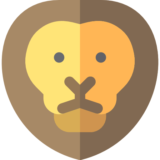 león Basic Rounded Flat icono