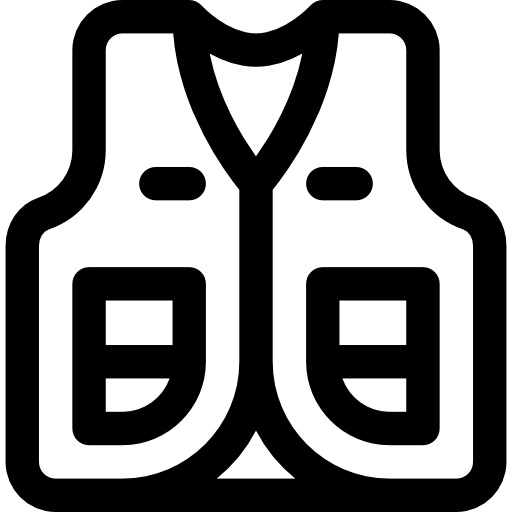 Fishing vest Basic Rounded Lineal icon