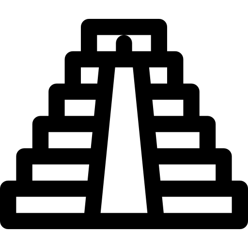 piramida Basic Rounded Lineal ikona