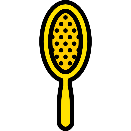 Hairbrush Basic Miscellany Yellow icon