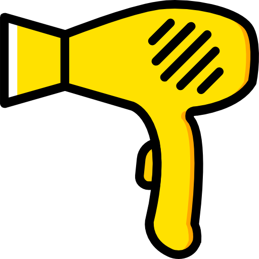 haartrockner Basic Miscellany Yellow icon